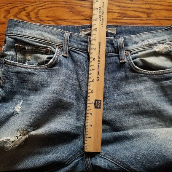 Joe's Jeans Men's 33x33 Rebel Fit Distressed Straight Leg Denim Blue Jeans - Picture 7 of 12